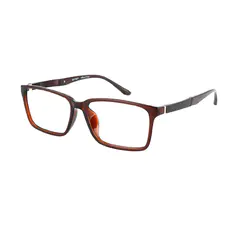 Rectangle Brown Eyeglasses