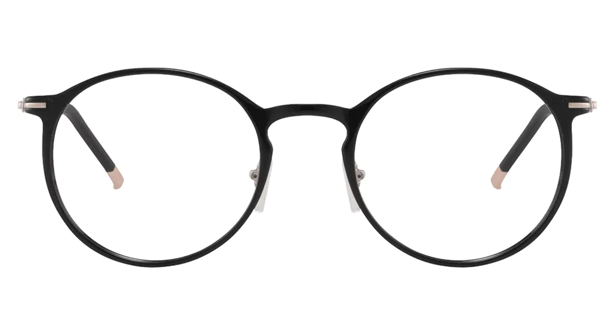 Round Black Eyeglasses