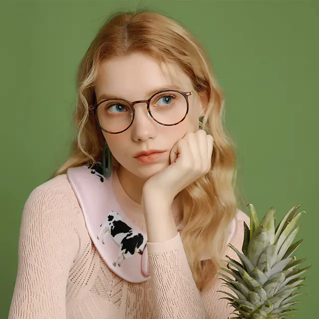 Round Tortoiseshell Eyeglasses