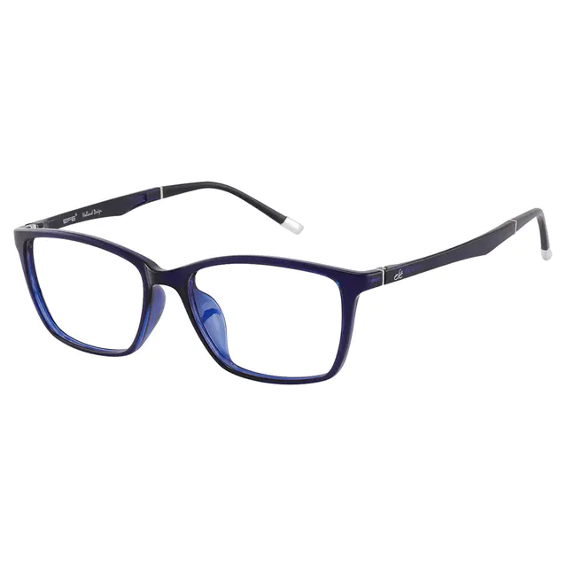 Rectangle Blue Eyeglasses