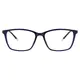 Rectangle Blue Eyeglasses