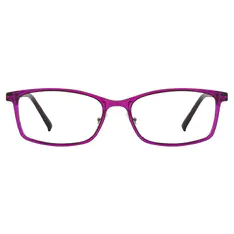 Rectangle  Purple Eyeglasses
