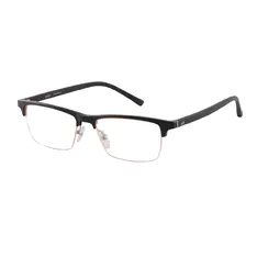 Browline Black Gold Eyeglasses