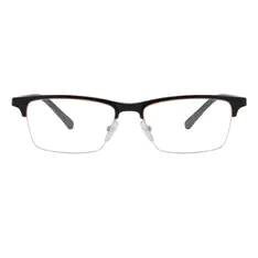 Browline Black Gold Eyeglasses