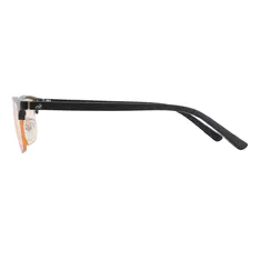 Browline Black Gold Eyeglasses