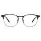 Oval Tortoiseshell Silver Eyeglasses