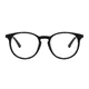 Round Matte Black Eyeglasses
