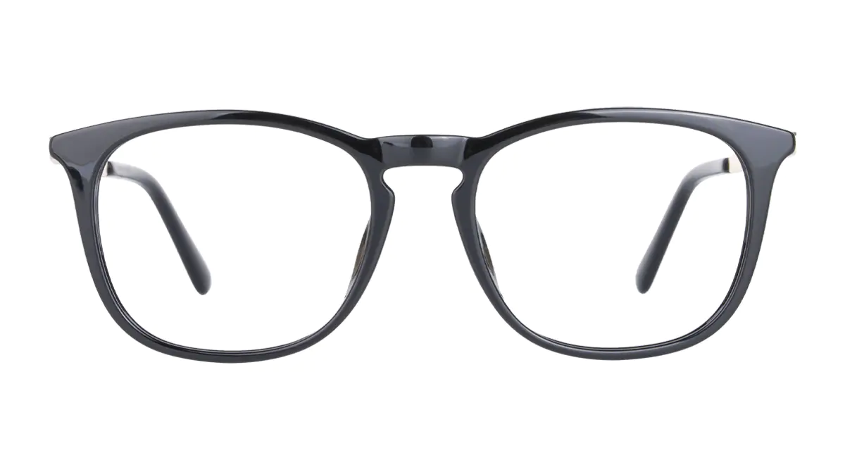 Oval Black Eyeglasses