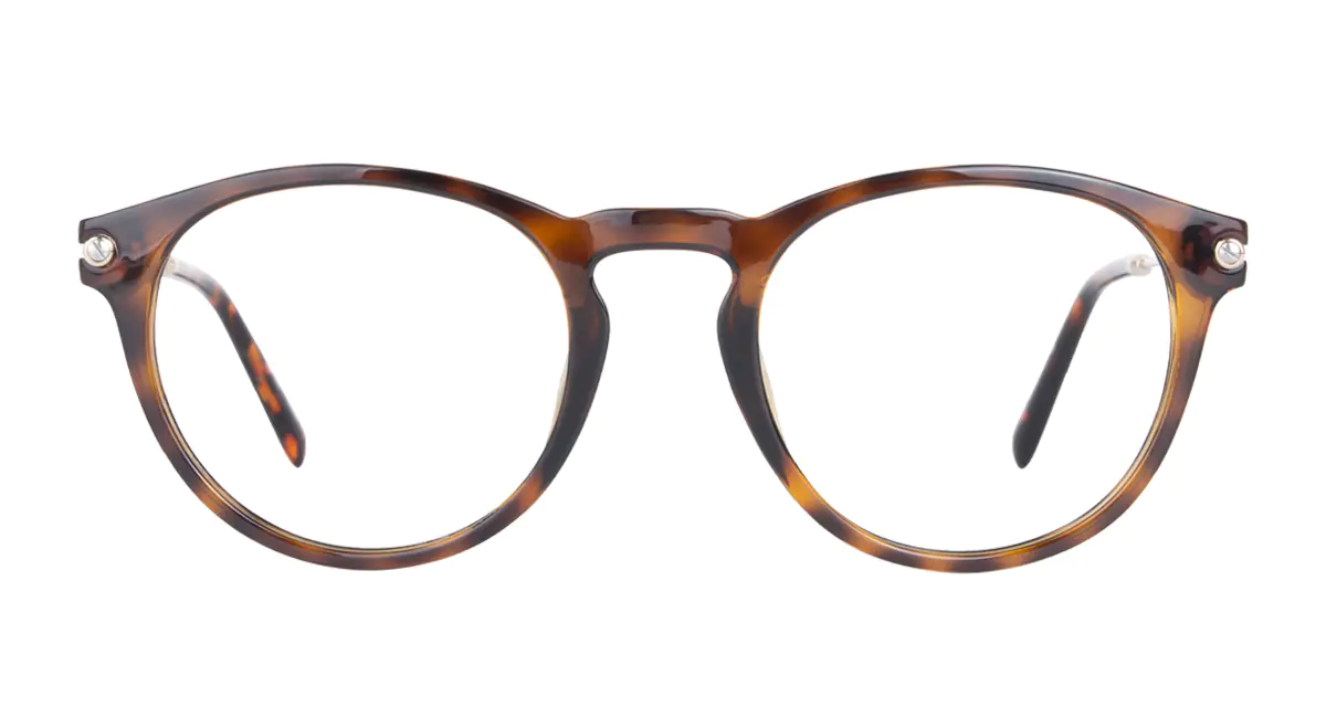Round Tortoiseshell Eyeglasses