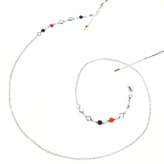 Silver-Colored Eyeglasses Chain