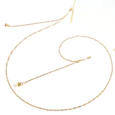Gold-Colored Eyeglasses Chain