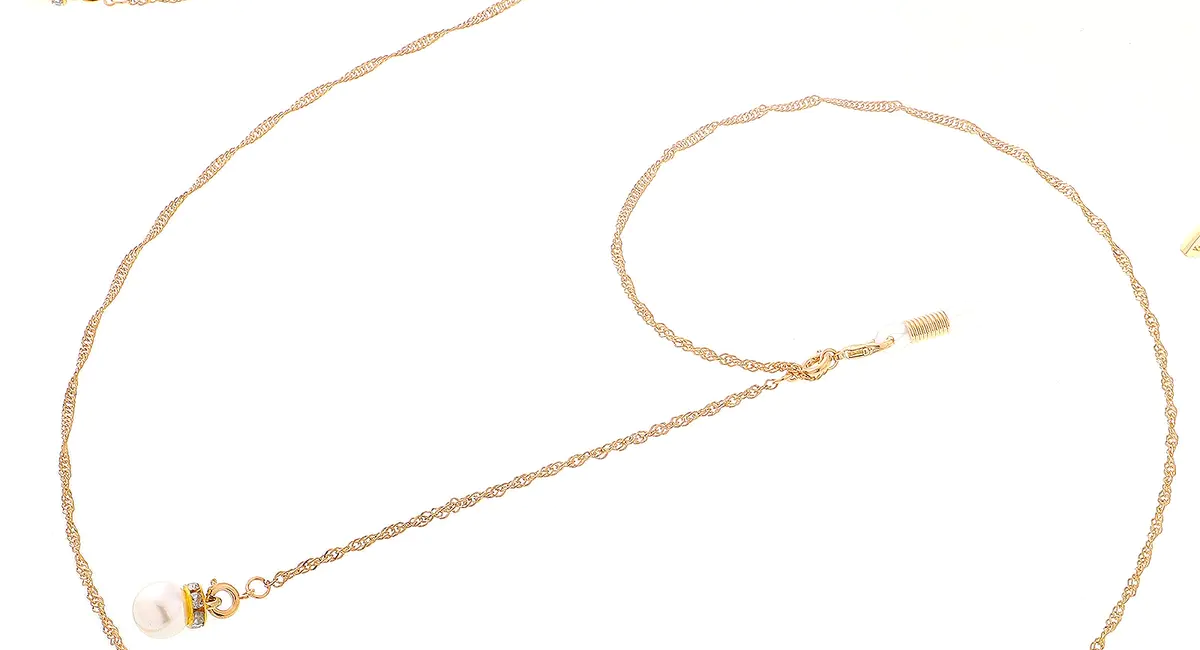 Gold-Colored Eyeglasses Chain