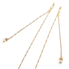 Gold-Colored Eyeglasses Chain