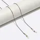 Silver-Black Eyeglasses Chain