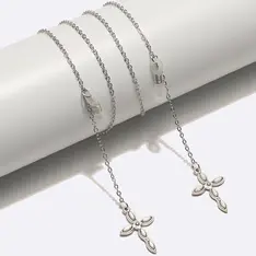 Silver  eyeglasses chain