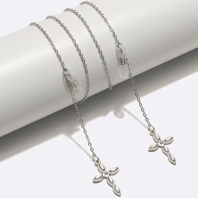 Silver  eyeglasses chain