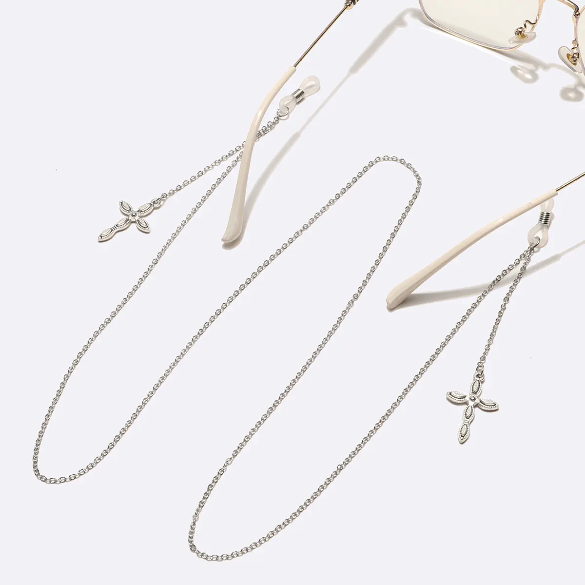 Silver  eyeglasses chain