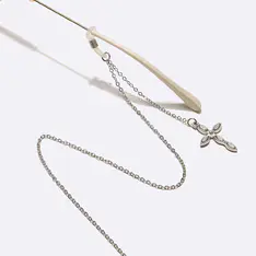 Silver  eyeglasses chain