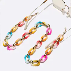 Multicolor eyeglasses chain