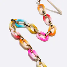 Multicolor eyeglasses chain