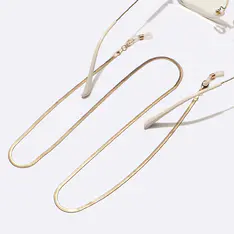 Gold eyeglasses chain