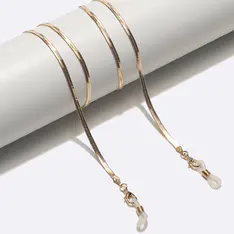 Gold eyeglasses chain