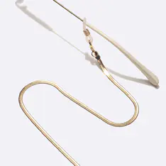 Gold eyeglasses chain