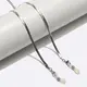 Silver eyeglasses chain