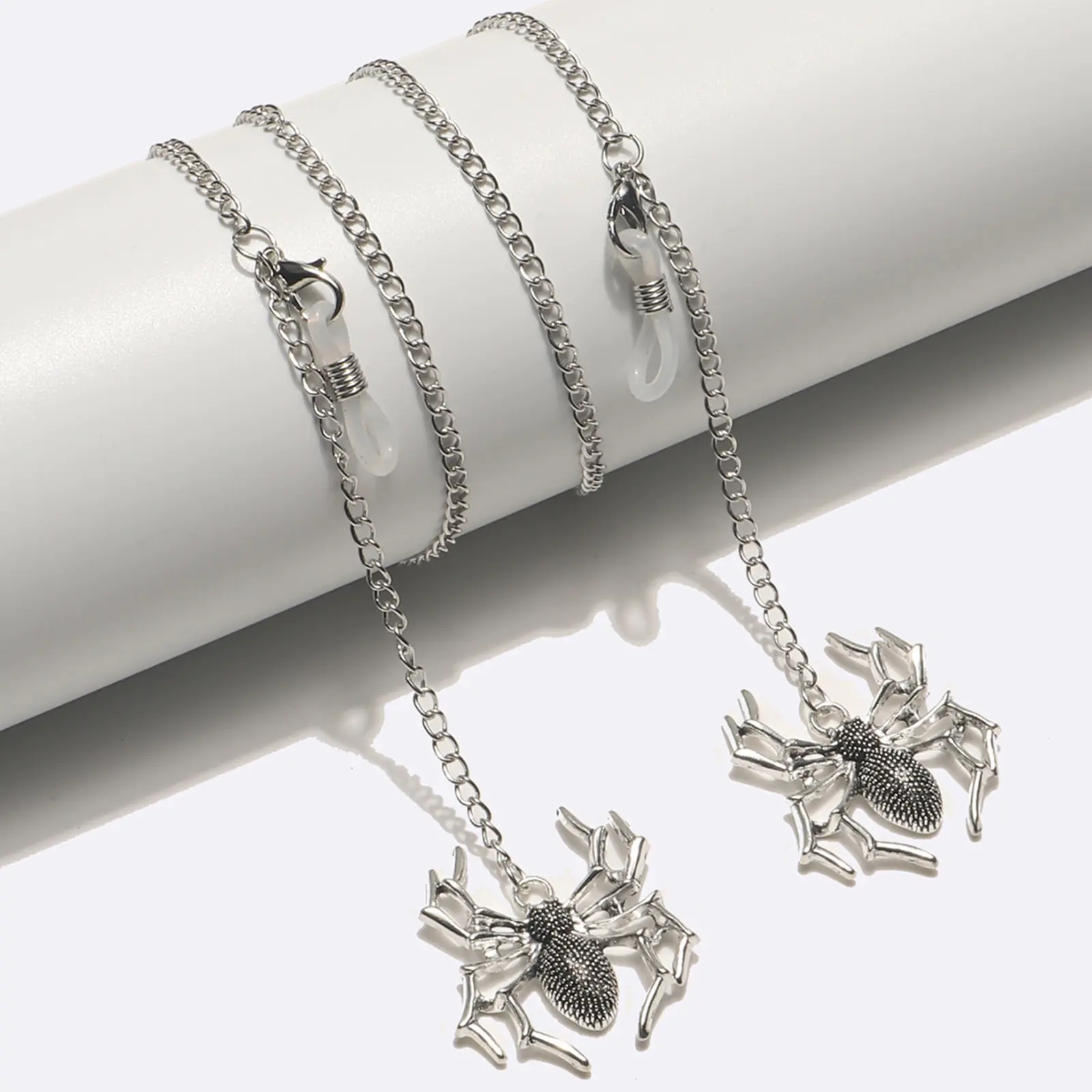 Silver eyeglasses chain