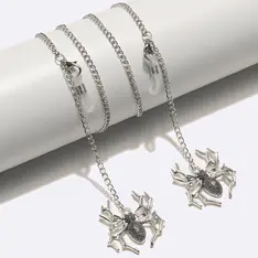 Silver eyeglasses chain