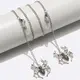 Silver eyeglasses chain
