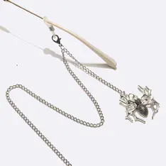 Silver eyeglasses chain