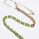 Green-Gold Eyeglasses Chain