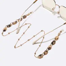Gold-Tortoiseshell Eyeglasses Chain