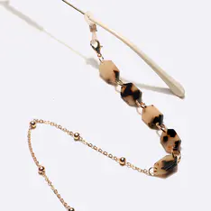 Gold-Tortoiseshell Eyeglasses Chain