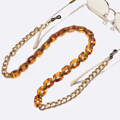 Gold/Tortoiseshell Glasses Chain