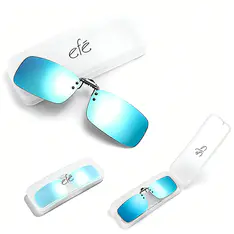 Blue Polarized Clip-on（M） Sunglasses
