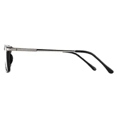 Rectangle Black/Silver Eyeglasses