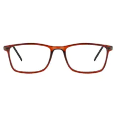Rectangle Brown Eyeglasses