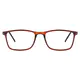 Rectangle Brown Eyeglasses