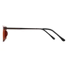 Rectangle Brown Eyeglasses