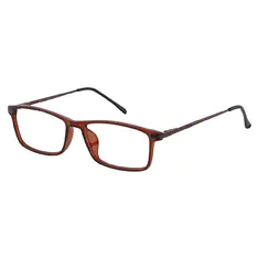 Rectangle Brown Eyeglasses