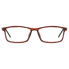 Rectangle Brown Eyeglasses