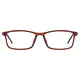 Rectangle Brown Eyeglasses