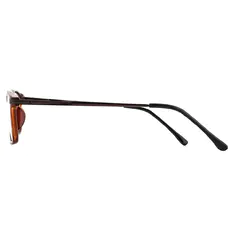 Rectangle Brown Eyeglasses