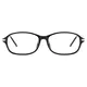 Oval Black/Silver Eyeglasses