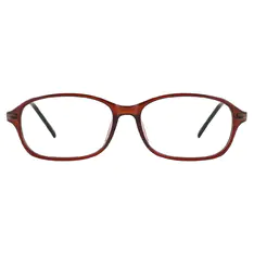 Oval Brown Eyeglasses