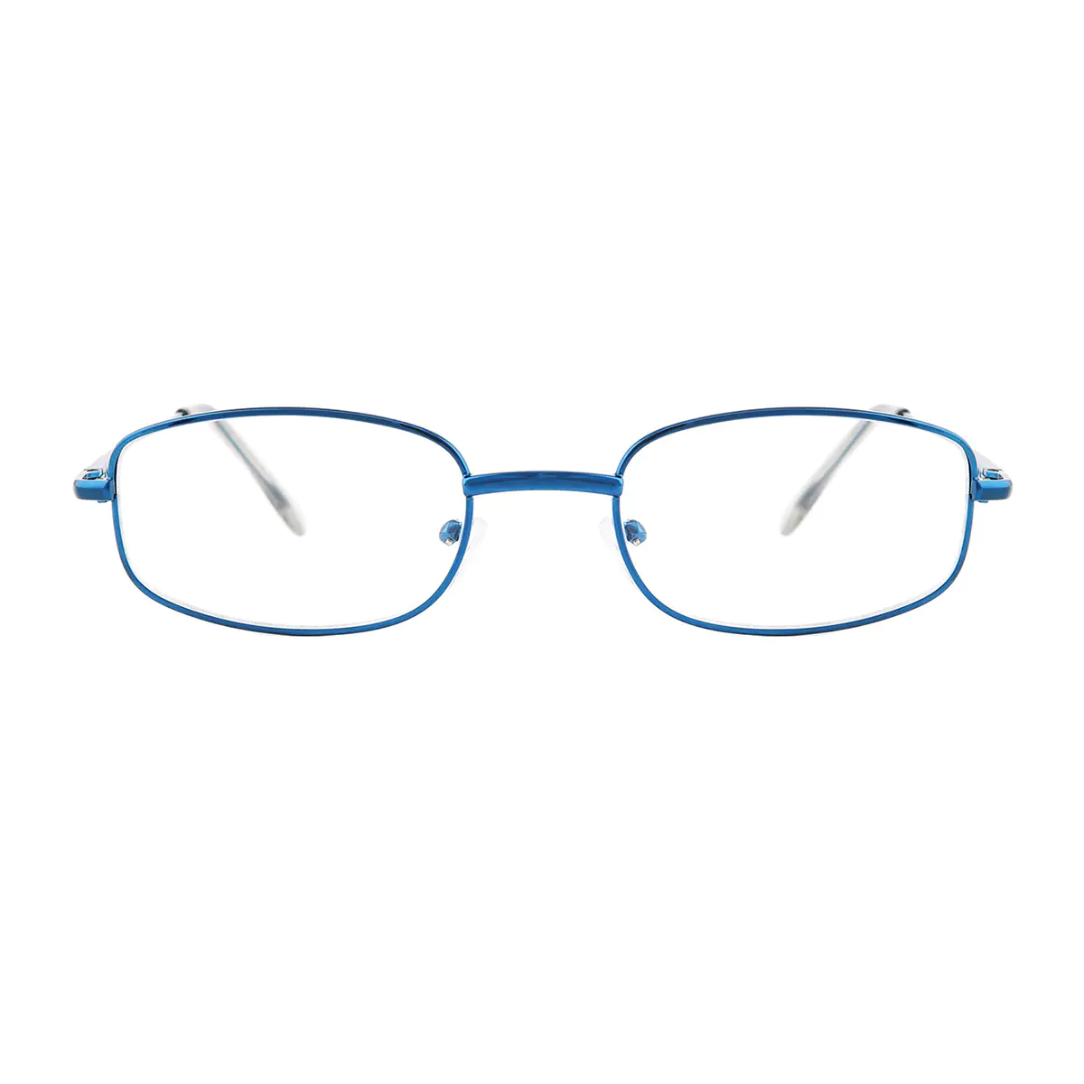 Oval Blue Eyeglasses