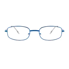 Oval Blue Eyeglasses
