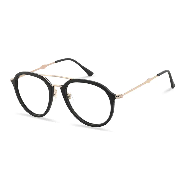 Aviator Black Eyeglasses